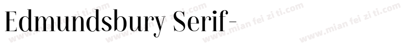 Edmundsbury Serif字体转换